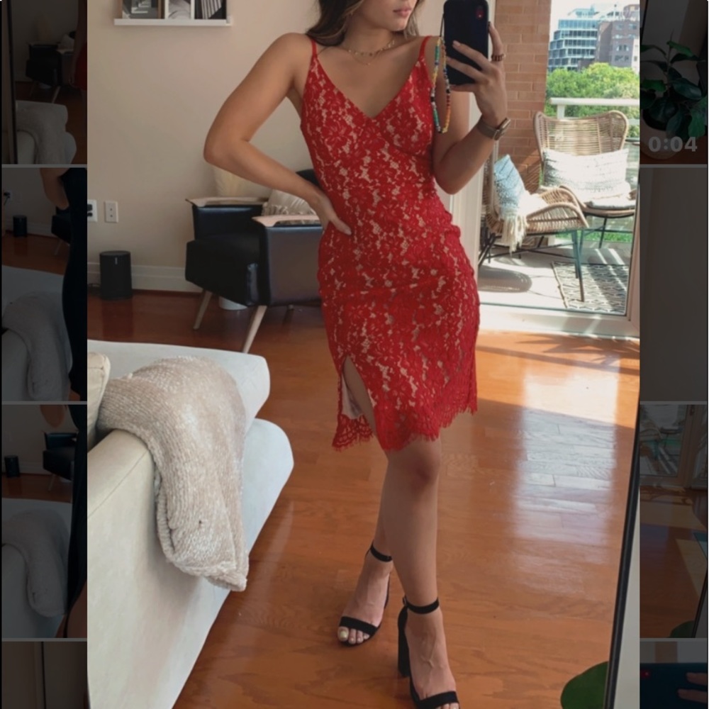 lulus red dress